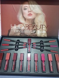 نمایش جزئیات برای پک رژ لب مایع هدی بیوتی Huda Beauty پک رژ لب و خط لب هدی بیوتی 16 تکه